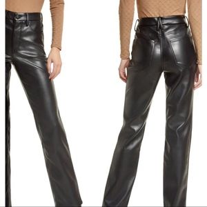 Good American 90s Icon Leather Pants